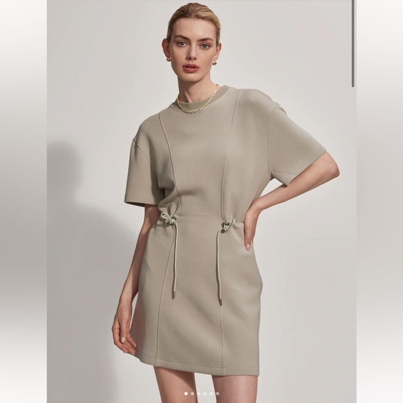 Varley Dresses & Skirts - NWT Varley Maple DoubleSoft Dress in Abbey Stone / Khaki - S